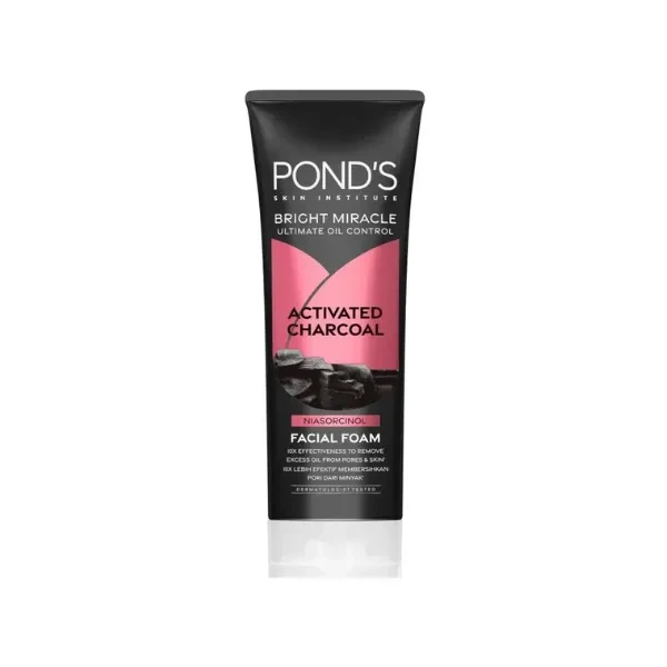 Pond’s Bright Miracle Ultimate Oil‑Control Facial Foam 100 g – Activated Charcoal Cleanser