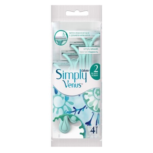 Gillette Simply Venus 4-Pack Disposable Razors for Women
