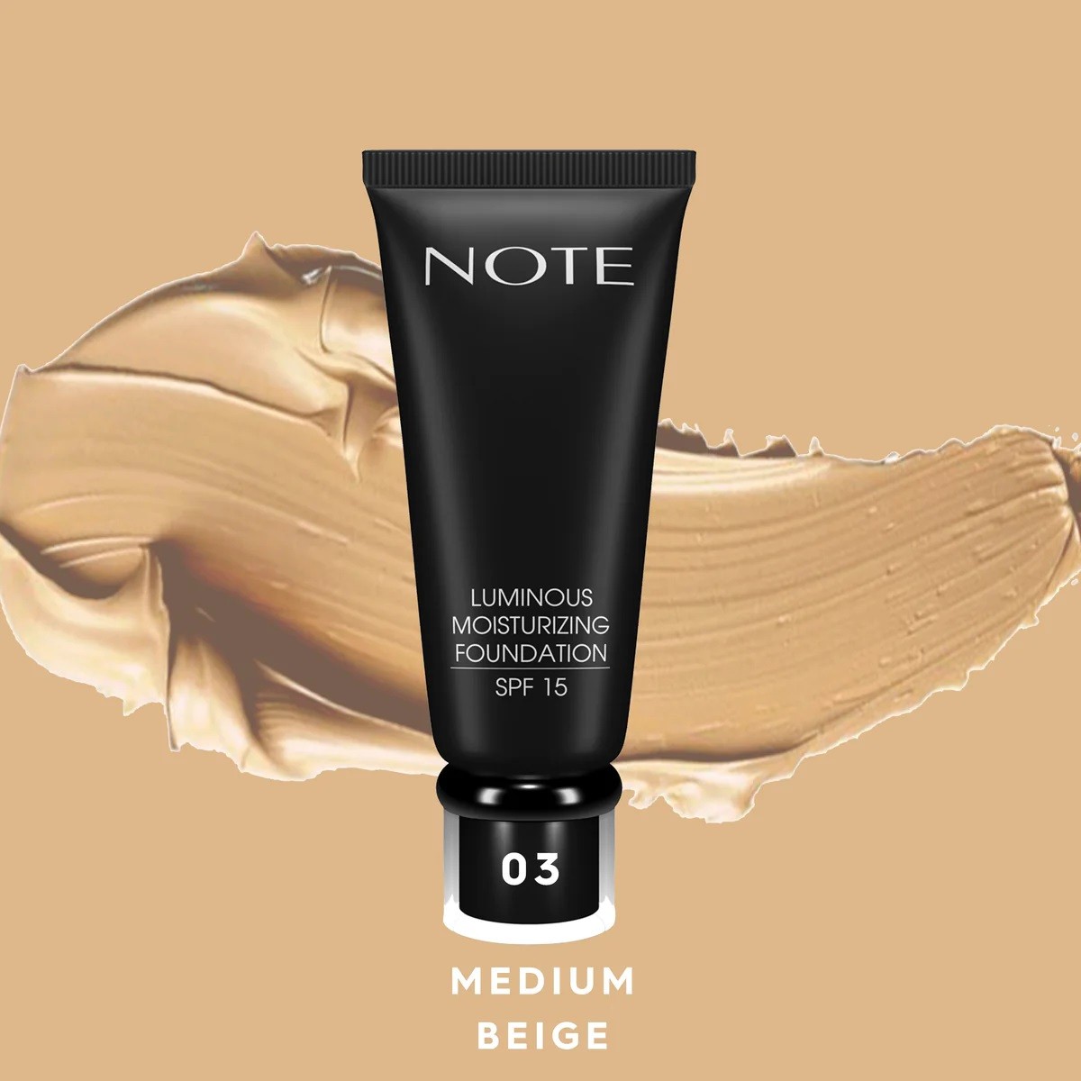 NOTE LUMINOUS MOISTURIZING FOUNDATION 03 TUBE