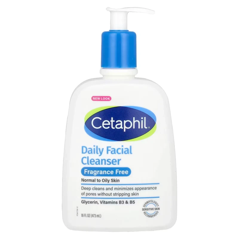 Cetaphil Daily Facial Cleanser Fragrance Free Normal to Oily Skin 473ml