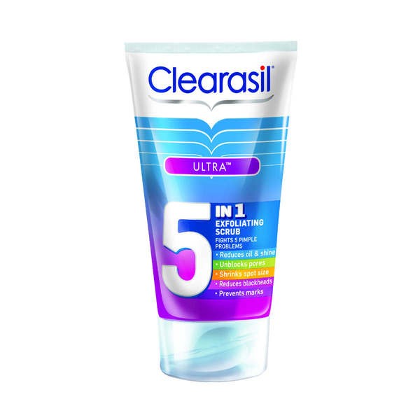 Clearasil Ultra 5in1 Exfoliating Scrub - 150ml