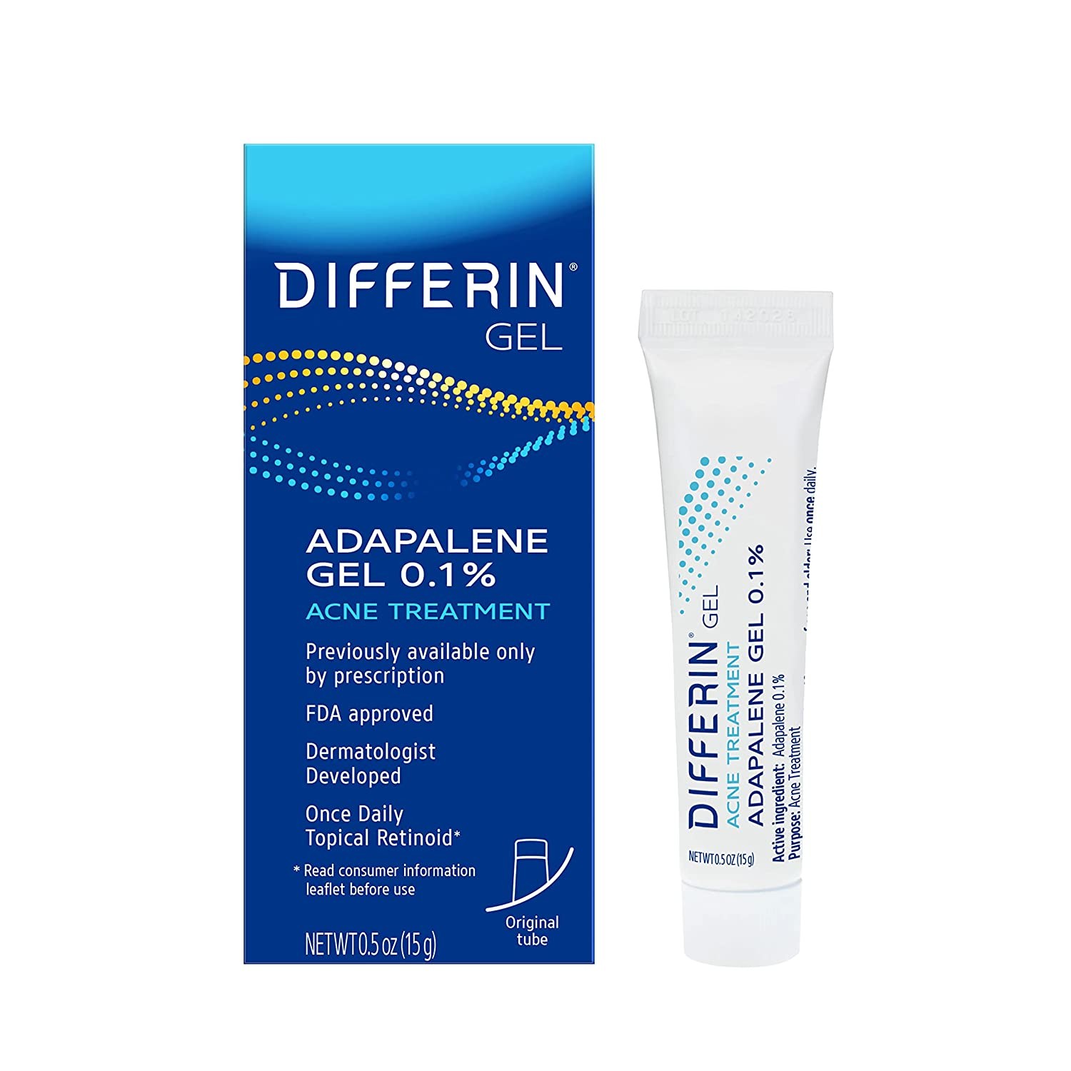 Differin Acne Retinoid Treatment Gel Adapalene 0.1% 15g