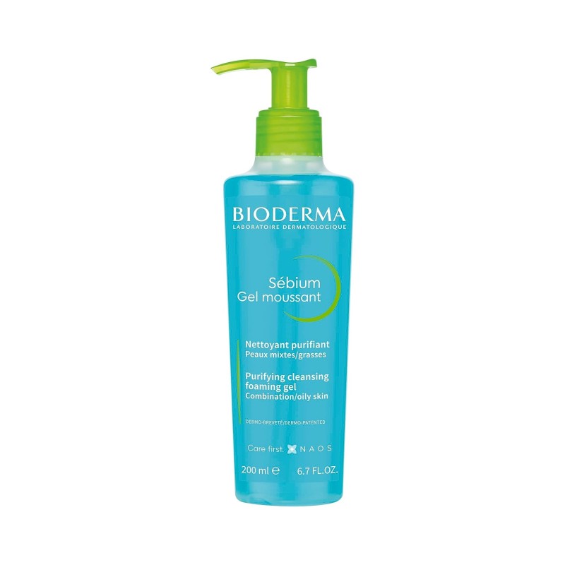 Bioderma Sebium Gel Moussant Purifying Foaming Gel 200ml