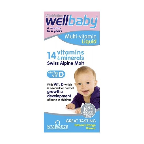 Wellbaby Multivitamin Liquid 150ml - Vitabiotics | Essential Vitamins for Infants & Children