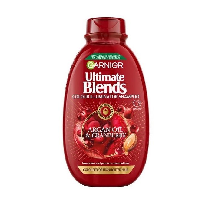 Garnier Ultimate Blends Argan Oil Cranberry Colour Illuminator Shampoo 400 Ml