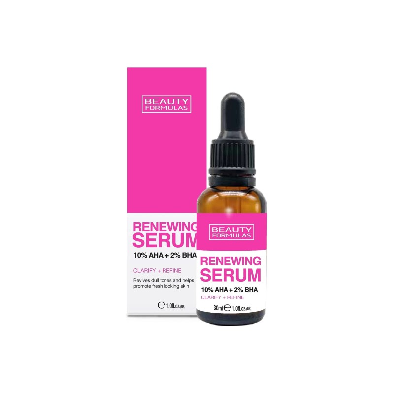 Beauty Formulas Renewing 10% AHA+2% BHA Serum- 30ml
